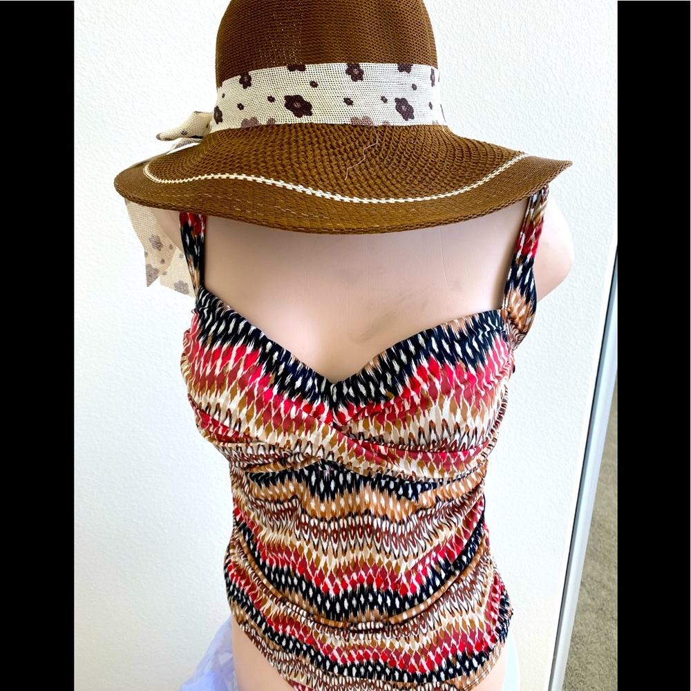 Earth Tone One Piece Swimsuit